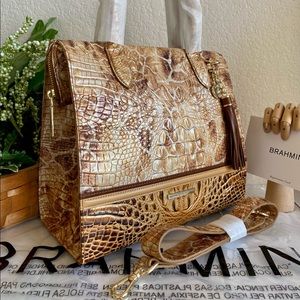 💥4th SALE💥🇺🇸TOASTED KEMPSEY SAFARI CAROLINE BRAHMIN $415 SATCHEL